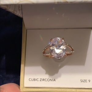 Rose Gold Large Oval Ring